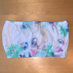 Emma and Sam tie dye bandeau top